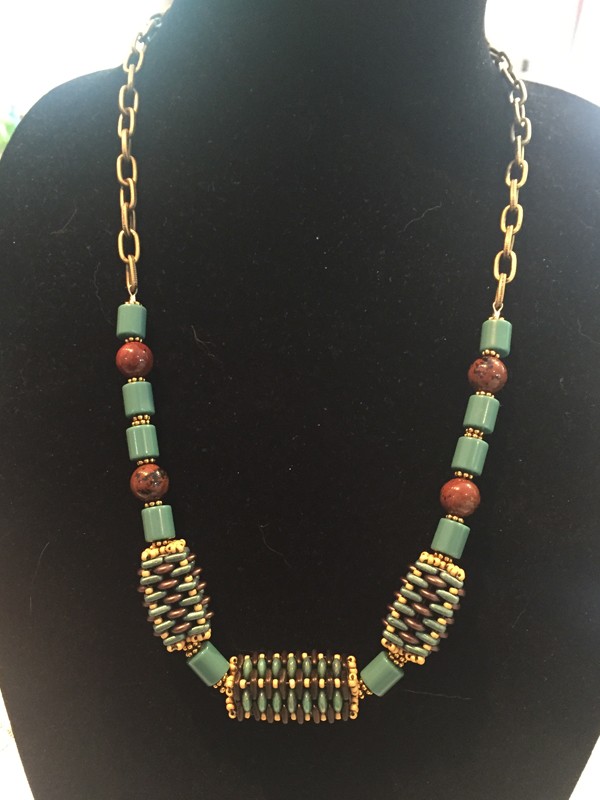 Diane-Beaded-Bead-Necklace-aqua-brown